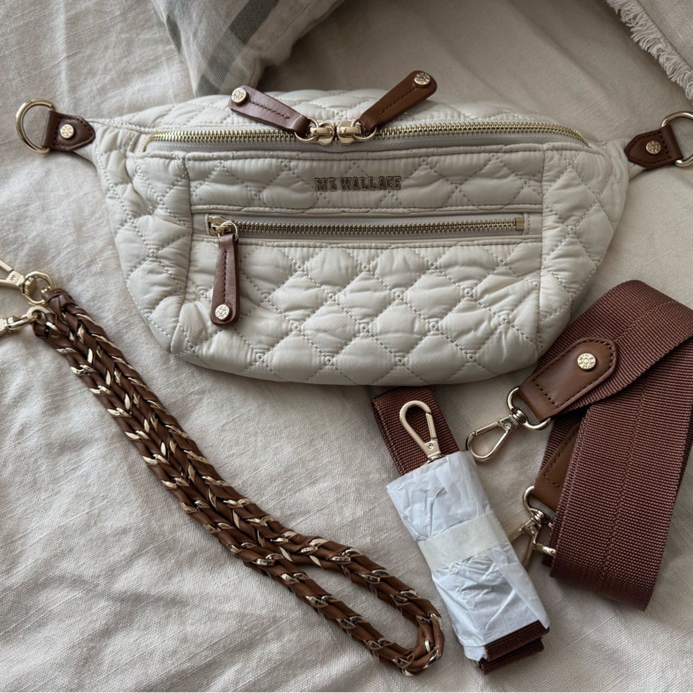 MZ Wallace sandstone small Crosby sling